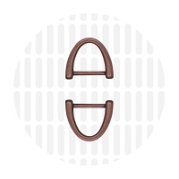 Arc | D-ring | 19 mm | Antique Copper