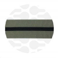 Striped Field - #5S Black | Nylon Coil Zipper Tape | 3 meter