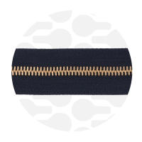 Pure Black - #M3 Gold | Metallreißverschluss