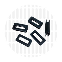 Zeilring | Force-fit | Luxe rechthoekig | Electro Black