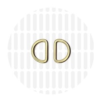 Sleek | D-ring | 15 mm | Gold