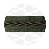 Army Green - #S5 Bronze | Nylon Coil Zipper Tape | 3 meter