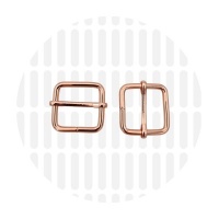 Basic | Wide mouth schuifgesp | 25 mm | Rose Gold