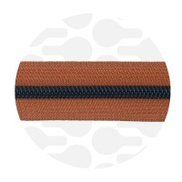 Burnt Sienna - #S5 Black | Zip Nylon | 10 mètres