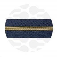Vintage blue - #S5 Gold | Nylon Coil Zipper Tape | 10 meter