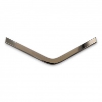 Metal edge trim: Pointed | Gun metal