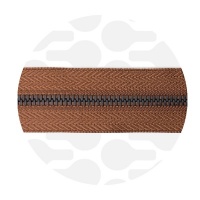 Hazelnut Brown - #M3 Black | Metallreißverschluss