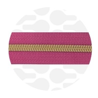 Hot Pink - #S5 Gold | Spiraalrits | 1 meter