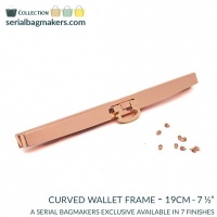 Curved wallet frame | Rose Gold