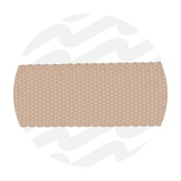 Latte Beige - 38 mm | Katoenlook Tassenband | 15 meter