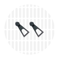 Gumdrop #5S | Schieber Nylon Reißverschluss | Electro Black