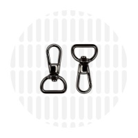 Elegant | Mousqueton | 15 mm | Gun metal