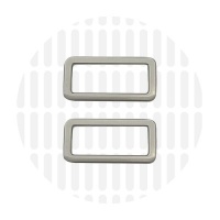 Sleek | Rechthoekige ring | 32 mm | Matt Nickel