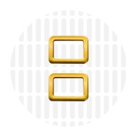 Sleek | Rechthoekige ring | 19 mm | Antique Gold