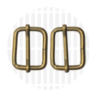 Basic | schuifgesp | 25 mm | Antique Gold