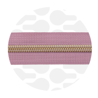 Dusty Roze - #S5 Gold | Nylon Coil Zipper Tape | 1 meter