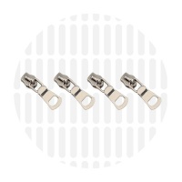 Zipper slider Stepper #S3 | Nickel