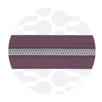 Smokey aubergine - #S5 Silver | Spiraalrits | 3 meter