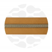 Camel Brown - #S5 Silver | Nylon Coil Zipper Tape | 1 meter