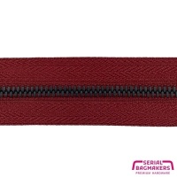 Wine Red - #M3 Bronze | Metal Zipper tape | 5 meter