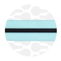 Glacier Blue - #S5 Gunmetal | Zip Nylon | 10 mètres