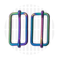 Basic | schuifgesp | 38 mm | Iridescent Rainbow