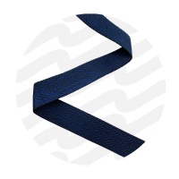 Black-Inkblue | Sangle Basketweave 38 mm | 15 meter