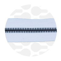 Pure White - #M3 Black | Metallreißverschluss