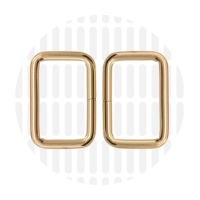 Basic | Rechthoekige ring | 32 mm | Gold