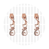 Cat #5S | schuiver spiraalrits | Rose Gold