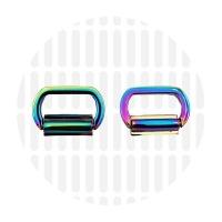Slim strap connector | Iridescent Rainbow