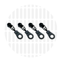 Small Donut #S3 | Schuiver smalle spiraalrits | Black