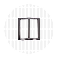 Smart | Wide mouth schuifgesp | 38 mm | Gun metal