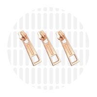 Obelisk #5S | schuiver spiraalrits | Rose Gold