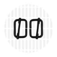 Basic | schuifgesp | 19 mm | Electro Black