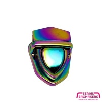 Boekentas slot | Triangle | Iridescent Rainbow