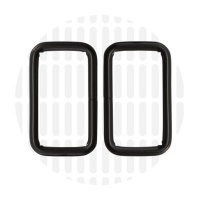 Basic | Rectangular ring | 38 mm | Electro Black