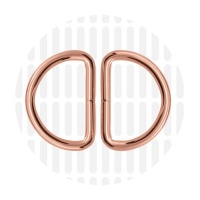 Basic | D-ring | 32 mm | Rose Gold