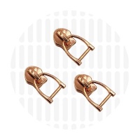 D-ring #5S | schuiver spiraalrits | Rose Gold