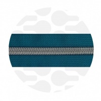 Nordic Teal - #S5 Silver | Spiraalrits | 1 meter