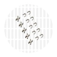 Stops for metal zippers #M3 | Nickel