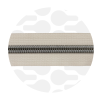 Off white - #S5 Gunmetal | Spiraalrits | 3 meter