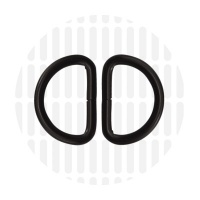 Basic | D-ring | 25 mm | Electro Black