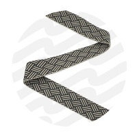Beige-Black | Webbing Basketweave 38 mm | 15 meter