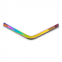 Metal edge trim: Pointed | Iridescent Rainbow