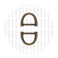 Arc | D-ring | 25 mm | Antique Brass