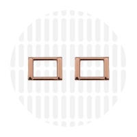 Edge | Rectangular ring | 19 mm | Rose Gold