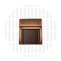 Boekentas slot | Square | Antique Copper