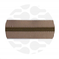 Striped Amber - #5S Bronze | Nylon Coil Zipper Tape | 1 meter