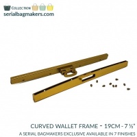 Curved wallet frame | Antique Gold